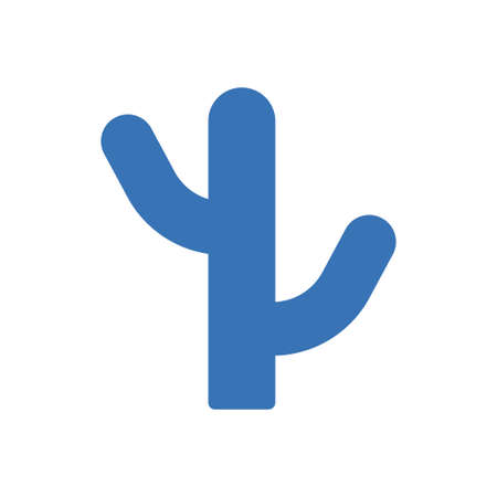 cactus vector glyph colour iconのイラスト素材