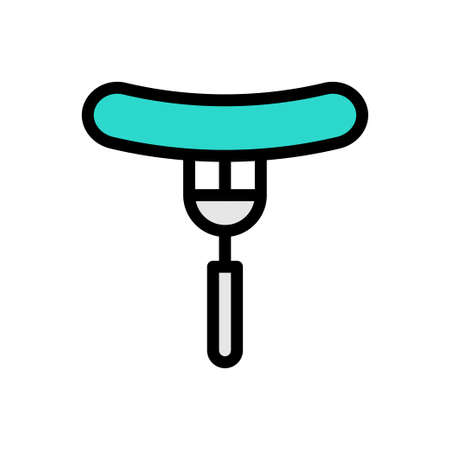 hotdog vector colour line iconのイラスト素材