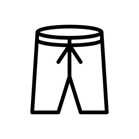 nicker vector thin line iconのイラスト素材