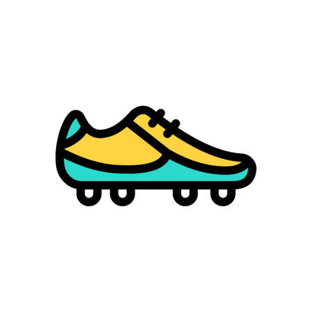 shoe vector line colour iconのイラスト素材