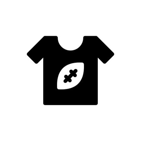 shirt rugby vector glyph flat iconのイラスト素材