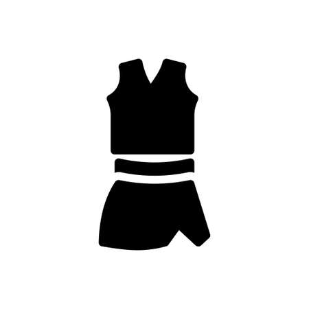 uniform vector glyph flat iconのイラスト素材