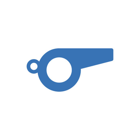 whistle vector glyph colour iconのイラスト素材