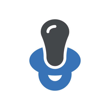 nipple vector glyph colour icon