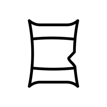 bag vector thin line iconのイラスト素材