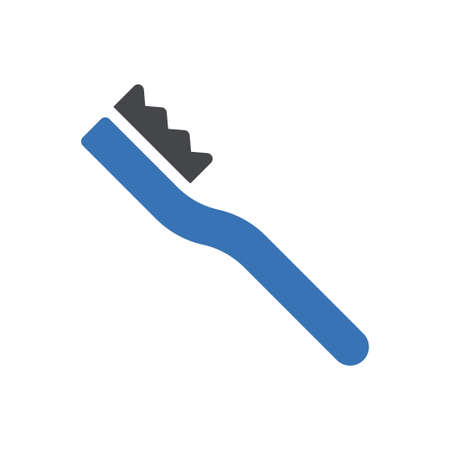 toothbrush vector glyph colour iconのイラスト素材