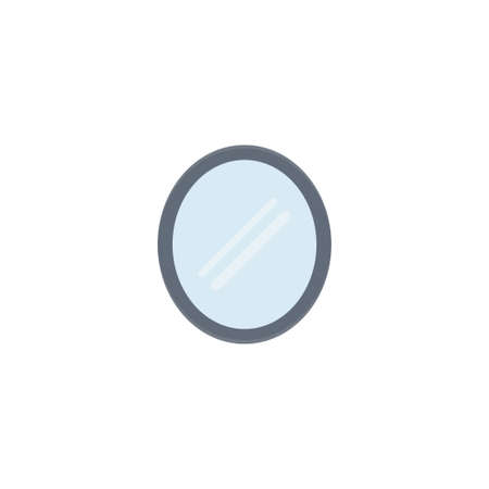 mirror vector flat colour iconのイラスト素材