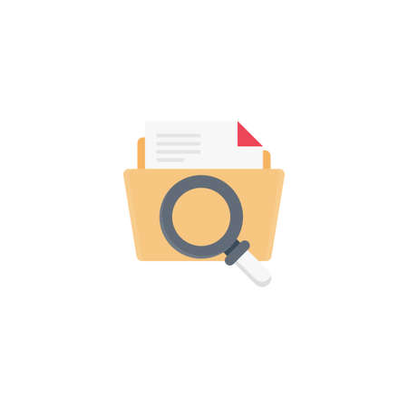 scaerch vector colour flat iconのイラスト素材
