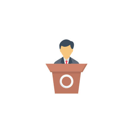 speech vector colour flat iconのイラスト素材