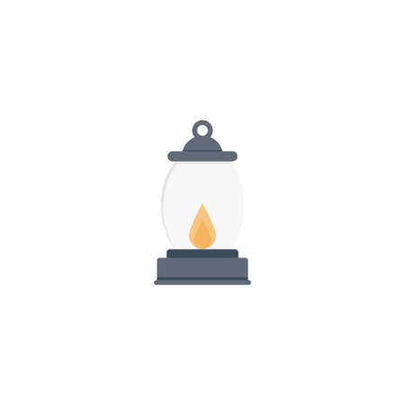 lantern vector colour flat iconのイラスト素材