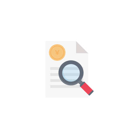 recepit vector colour flat iconのイラスト素材