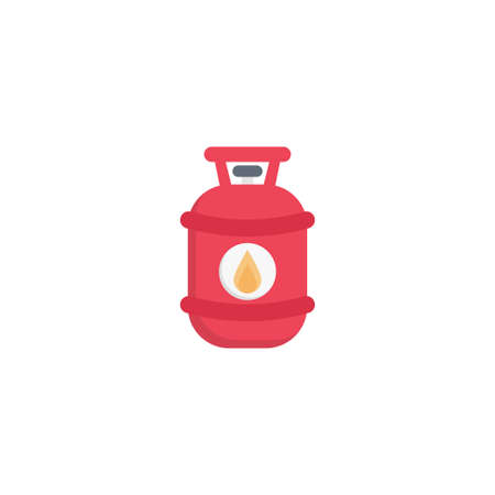 gas vector colour flat iconのイラスト素材