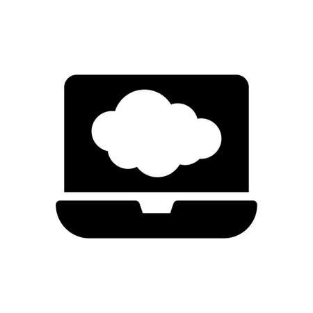 database vector glyph flat iconのイラスト素材