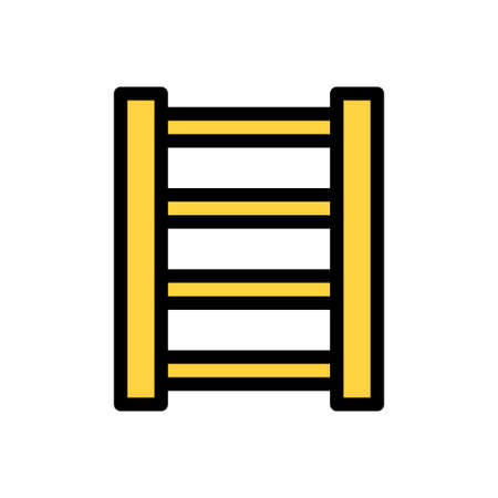 ladder vector colour line iconのイラスト素材