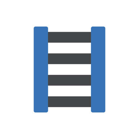 ladder vector glyph colour iconのイラスト素材