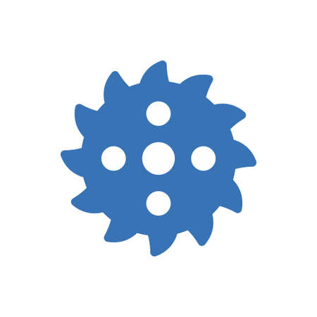cogwheel vector glyph colour iconのイラスト素材
