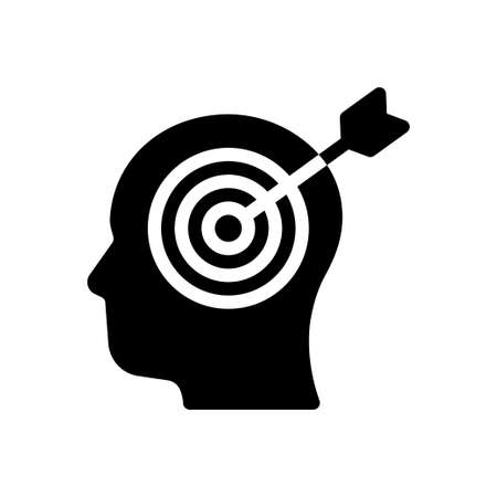 target vector glyph flat iconのイラスト素材