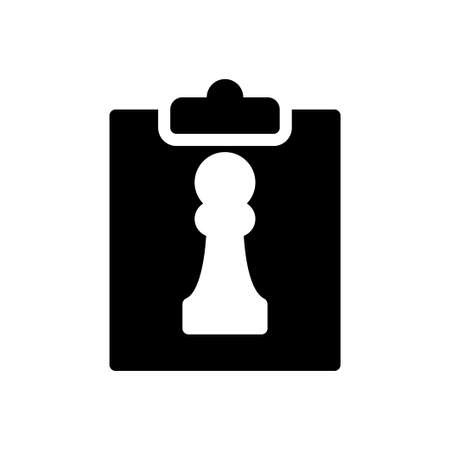 clipboard vector glyph flat iconのイラスト素材