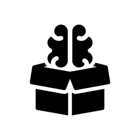 solution vector glyph flat iconのイラスト素材