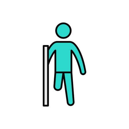 disable vector line colour iconのイラスト素材