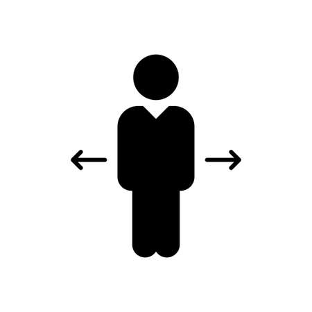 direction vector glyph flat iconのイラスト素材