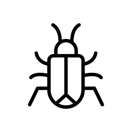 insect vector thin line iconのイラスト素材