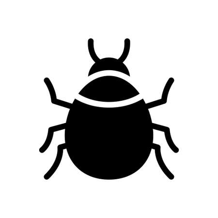 insect vector glyph flat iconのイラスト素材