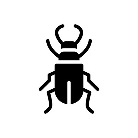 arachnid vector glyph flat iconのイラスト素材