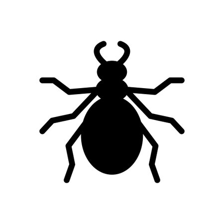 ant vector glyph flat iconのイラスト素材
