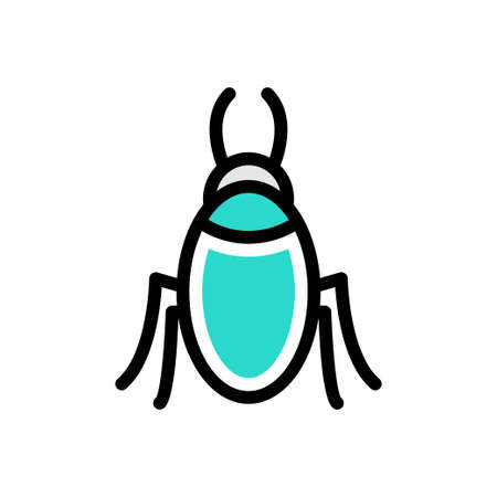 ant vector color line iconのイラスト素材