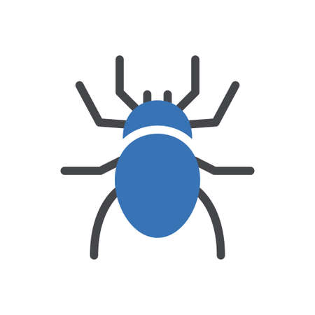 insect vector glyph color iconのイラスト素材
