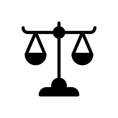scale vector glyph flat iconのイラスト素材