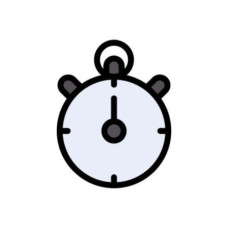 timer vector color line iconのイラスト素材