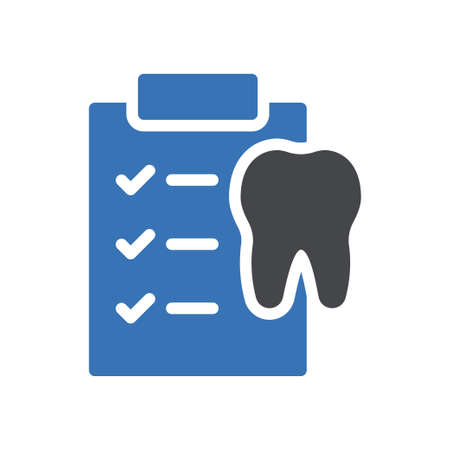 clipborad vector glyph colour iconのイラスト素材