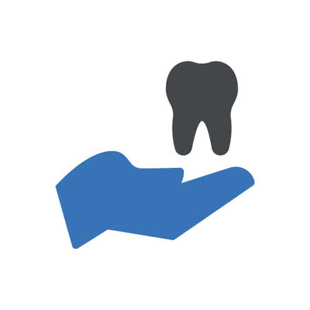 oral vector glyph colour iconのイラスト素材