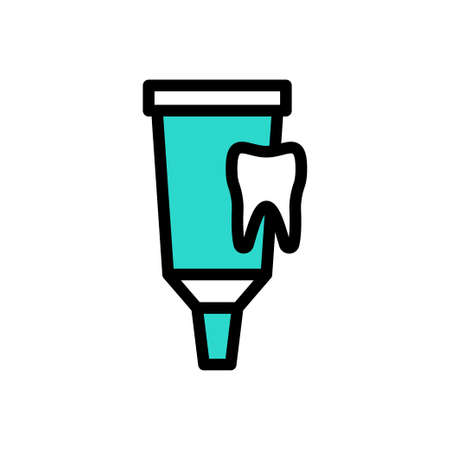 oral vector colour line iconのイラスト素材
