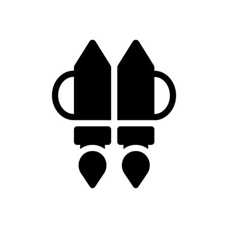 future vector glyph flat iconのイラスト素材