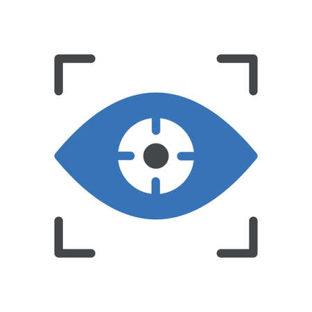 future vector glyph color iconのイラスト素材