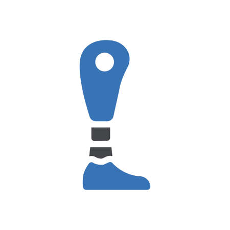 foot vector glyph color iconのイラスト素材