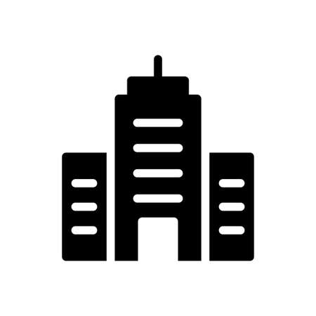 office vector glyph flat iconのイラスト素材