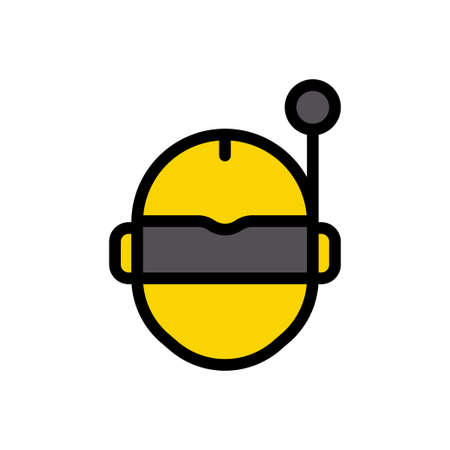glasses vector colour line iconのイラスト素材