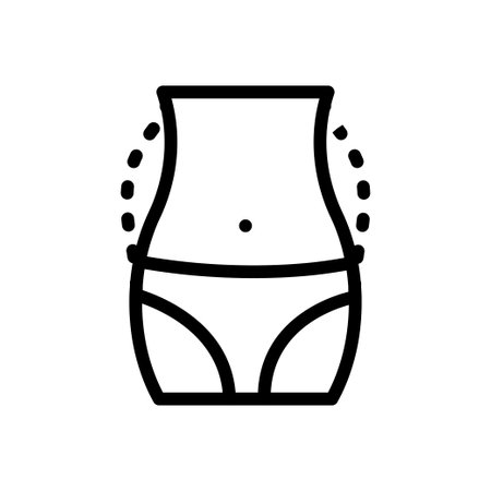 fitness vector thin line iconのイラスト素材