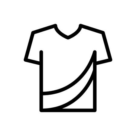 shirt vector thin line iconのイラスト素材