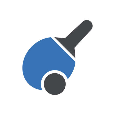 tennis table vector glyph color iconのイラスト素材