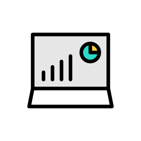 finance vector clour line iconのイラスト素材