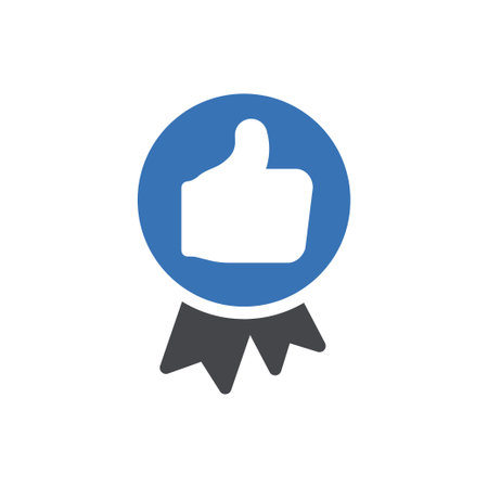 feedback vector glyph color iconのイラスト素材