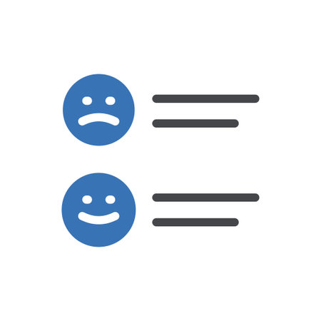 feedback vector glyph color iconのイラスト素材