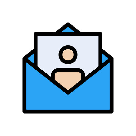 customer vector color line iconのイラスト素材