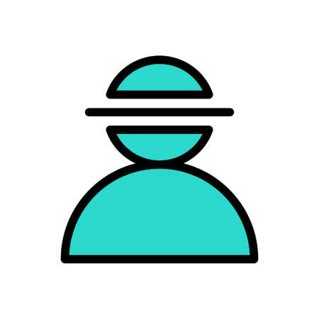 scanning vector color line iconのイラスト素材