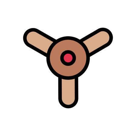 wind vector colour line  iconのイラスト素材